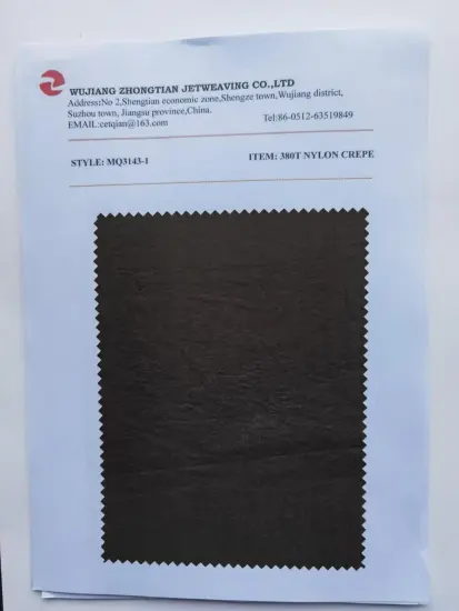 100% NYLON 380T TAFFETA CREPE&COATING