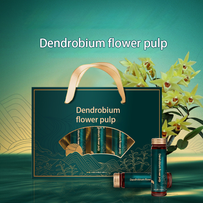 OEM/ODM Vegan Natural Extract Healthcare Supplement Immune Support Dendrobium Flower Pulp Dendrobium Drink