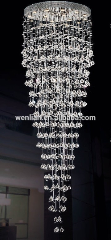 modern rain drop crystal chandelier lighting with beautiful crystal ball