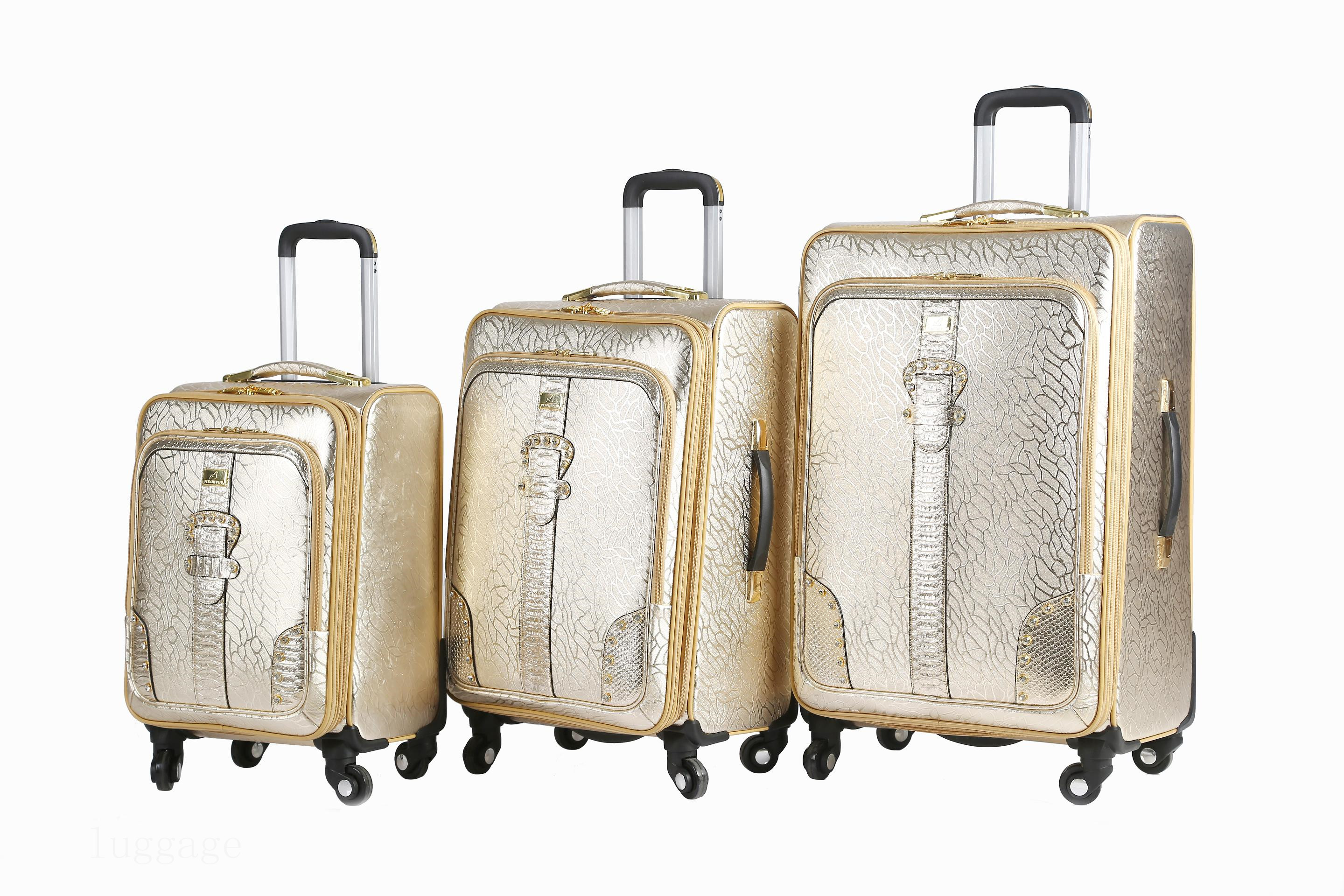 3171# PU luggage bags