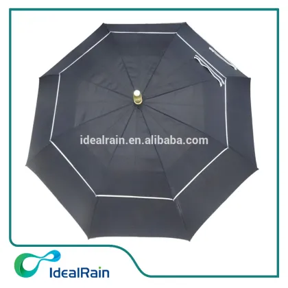 black and white striped rainproof and sunproof umbrella