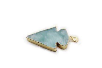 Pendant, PTP-A098 Fashion Jewelry Natural Precious Stone Gold Pendant