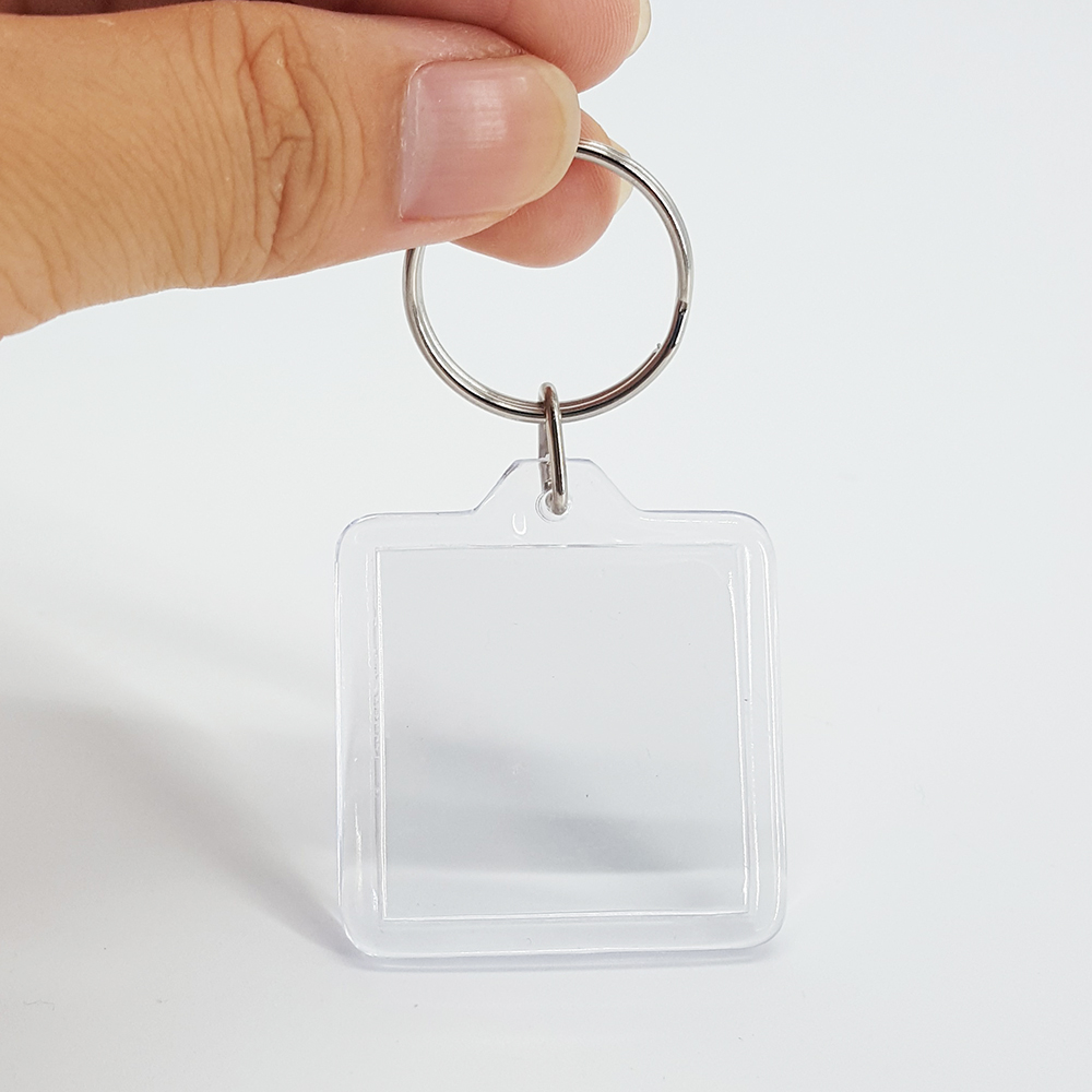 Small Gift 40mm 40mm Digital Picture Holder Keychain