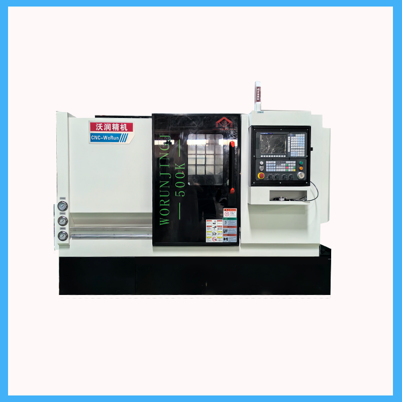 Torno CNC de bancada inclinada para procesamiento de metales automático