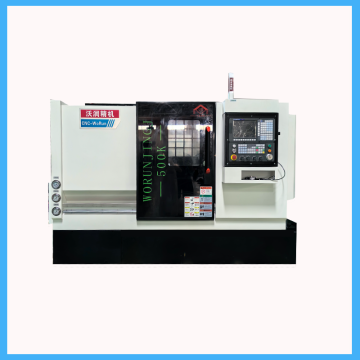 Torno CNC de bancada inclinada para procesamiento de metales automático