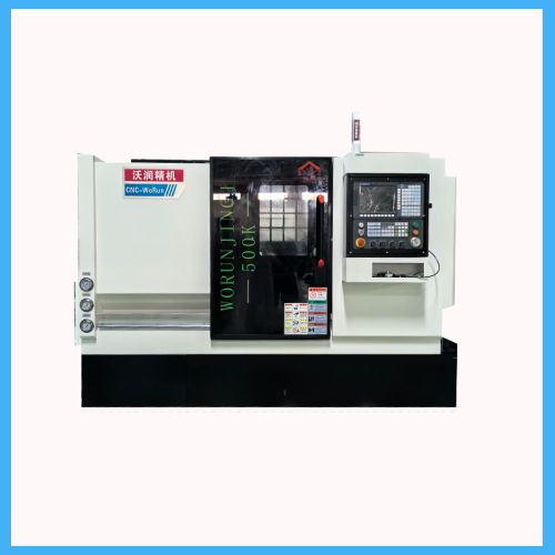 Torno CNC de bancada inclinada para procesamiento de metales automático