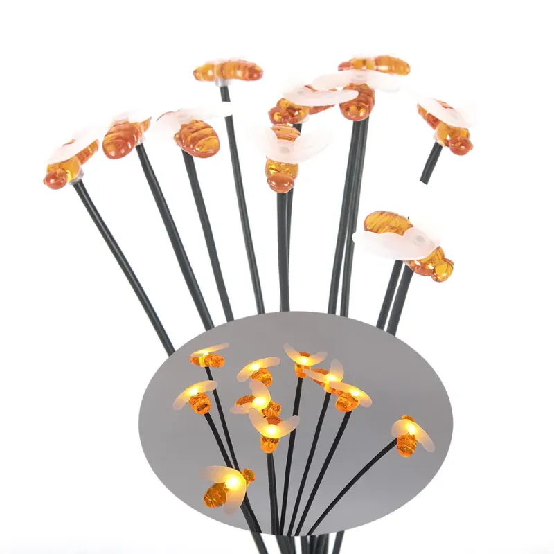 Yichen 10PCS Bee Waterproof Solar LED Garden Lawn Light