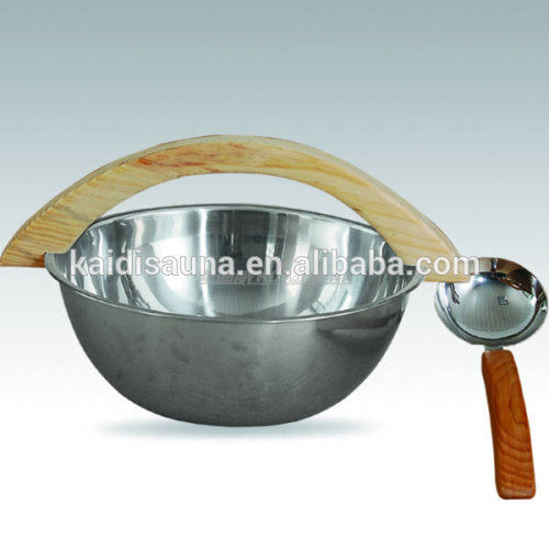 STEEL Sauna Bucket with wooden handle