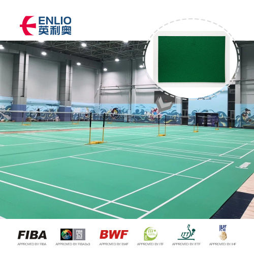 high rebound indoor pvc sport floor badminton court flooring