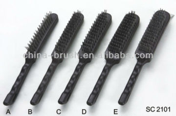 plastic handle steel wire brush with scraper