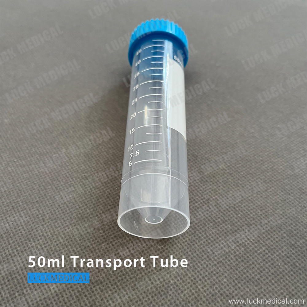 PC Plastic Transport Tube 50ml Lab Use