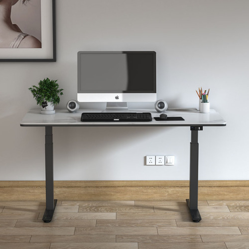  Standing desk dual motor Lift desk with sintered stone surface Factory