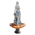 Classical Lady Multi Tone Marble Statue Handcrafted Artistic