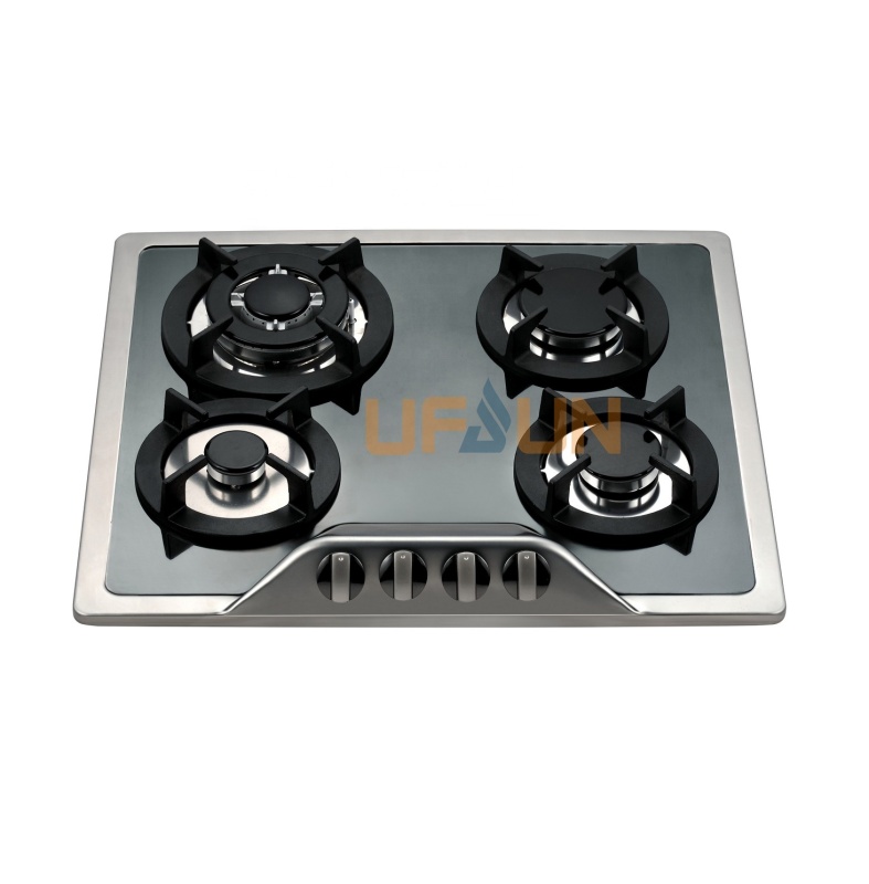 China Supplier Sales 4 Burners Stainless Steel Top Plate  Built-in 60cm 4 Burners Gas Stove Manufacturers