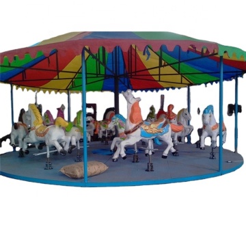 Portable Amusement Kiddie Ride Carousel - 12 Seats for Sale