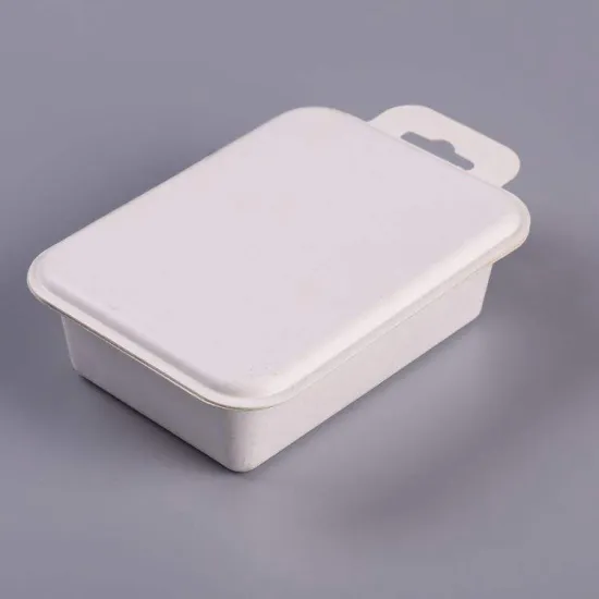 Bagasse molded pulp cosmetic packaging set box