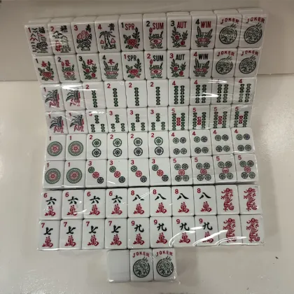 Customised Mahjong USA Singapore Malaysia Hand Rubbed Mahjong Set