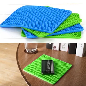 Silicone Pot Holders, Trivet Mats Heat Resistant to 450 F, Non-slip, Insulation, Durable, Flexible Hot Pads
