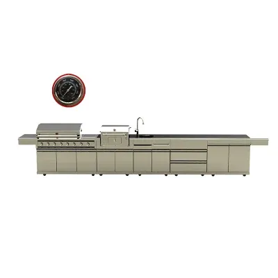 Home Use BBQ Grill Thermometer Outdoor Kitchen Table High Quality Kitchen Cabinet