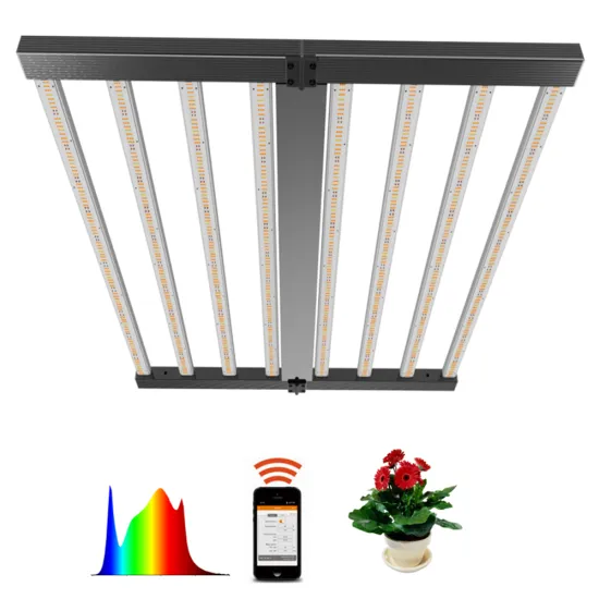 APP Controlled LED Grow Lights for Vertical Hydroponic Greenhouses: 600W, 720W, and 800W Sun-Simulating Lamp