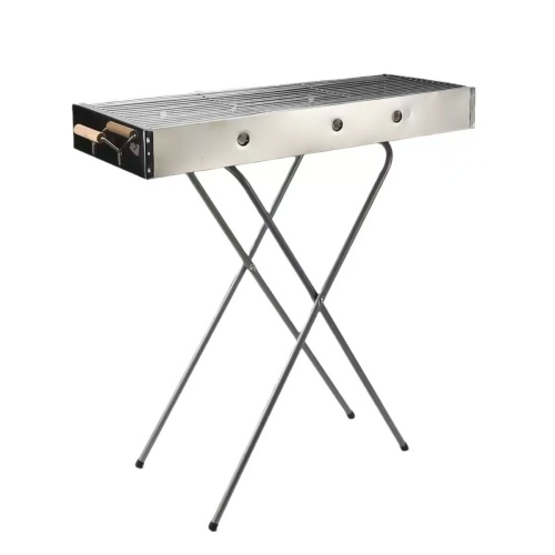 Klappbarer tragbarer Outdoor-Grill aus Edelstahl