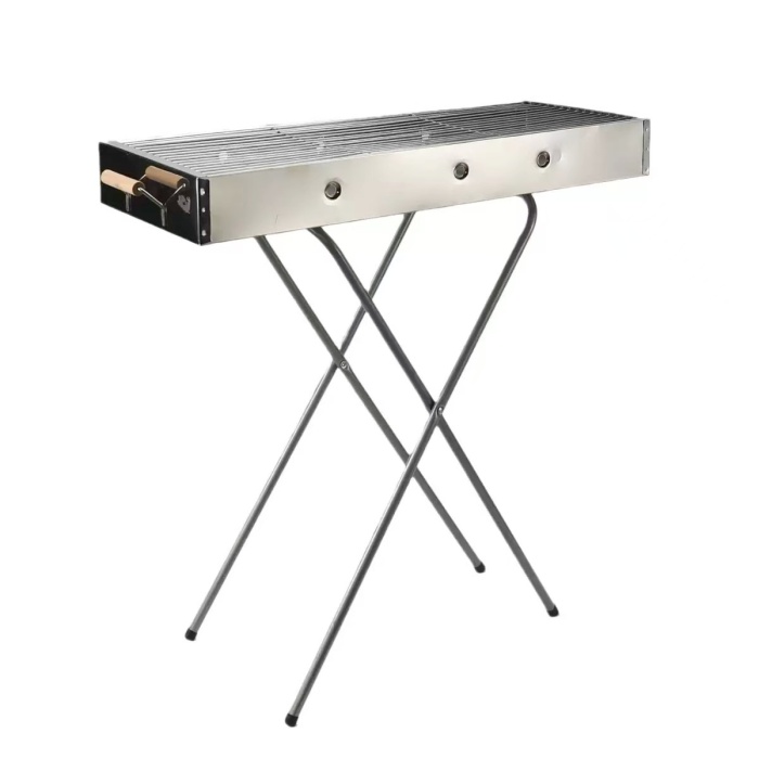 Klappbarer tragbarer Outdoor-Grill aus Edelstahl