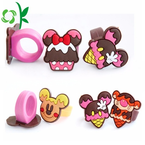 Beliebte Silikon Ring Cartoon Mickeys Minnies süße Ringe