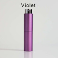 10ml 20ml refillable aluminum glass mini pocket travel twist sprayer pump perfume atomizer bottle