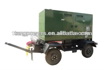 hot sale diesel genset trailer type100kva