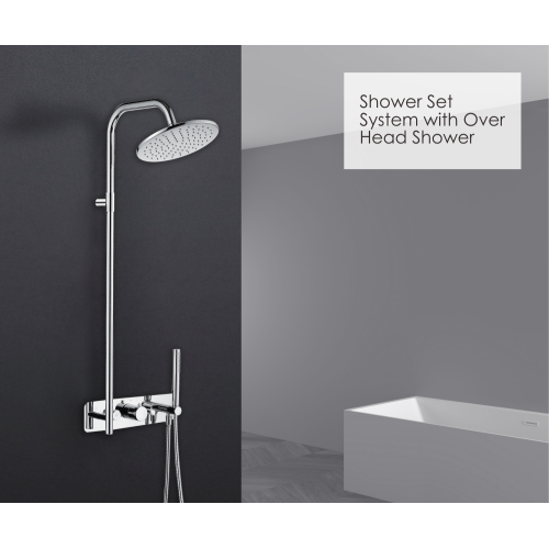 Round Shower Column Shower Set System with Over Head Shower Supplier