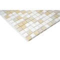 Glass mosaic tiles for kitchen floor