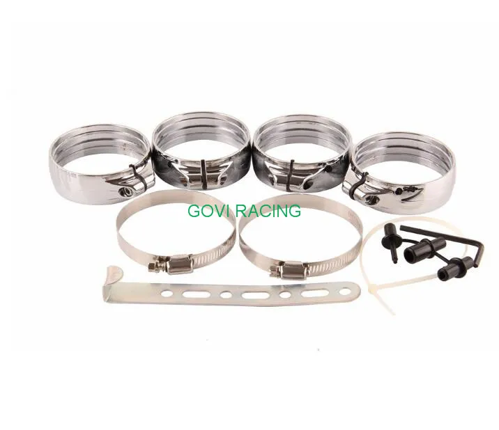 Kit di tubo di aspirazione dell'aria universale in alluminio con tubo di staffa 76mm