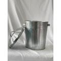 12L household galvanized trash can