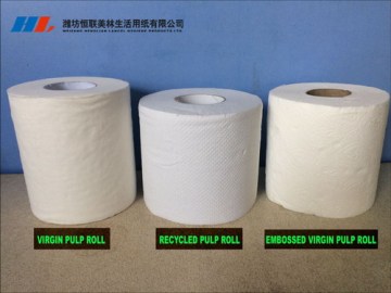Tessuto di carta igienica riciclato di design OEM a 2/3/4 strati
