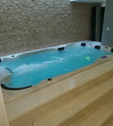 Deluxe large 4.6m swim spa endless swimming spa pool