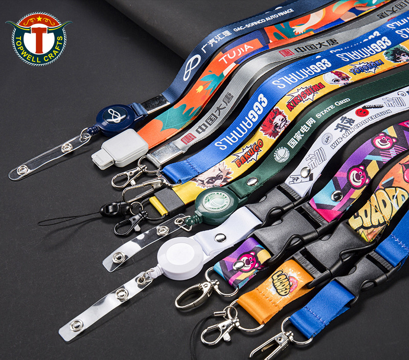 Cordilhão com lanfilizador de lanyard personalizado de logotipo, corda barata personalizada