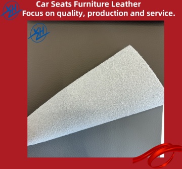 Cuero artificial de PVC duradero, ideal para muebles.