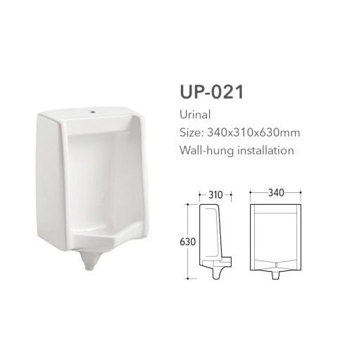 gemini life mansfield wall hung mount male urinal