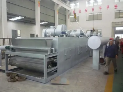 Fruit continuous drying machine mesh belt dryer