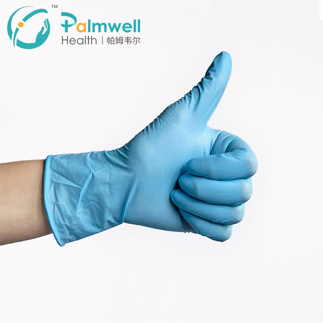 Powder free disposable medical nitrile gloves with CE,FDA