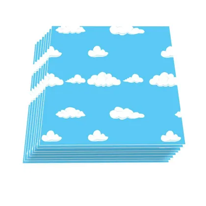 Custom Cloud Theme Party Decoration and Tableware Set for Kids' Birthday: 118 Pieces Sky Cloud Party Supplies
