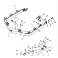 Engine No.6D125-1J-EA Spare Parts 144-70-00040 C-Frame Assy