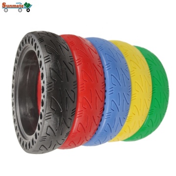 Front or Rear Replacement Explosion-proof Solid Tires for Electric Scooters - 8.5 Inch Honeycomb / 8 Inch Rubber Tire (Colorful)