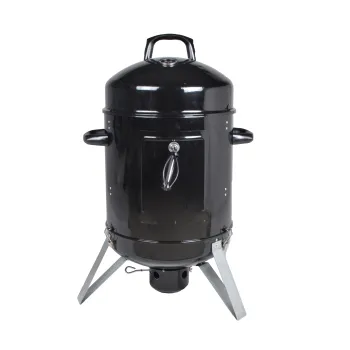 3 in 1 vertical 16" smoker barbeque charcoal grill bbq meat tailgating charcoal smoker bbq grills