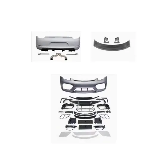 Car Accessories Facelift Upgrade Kit for Porsche 981 2012-2016 GT4 GT4 RS GT4 Spyder Front Rear Bumper Grille Body Kit