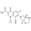 3-Kinolinkarboksilik asit, 8-siyano-1-siklopropil-6-floro-7 - [(4aS, 7aS) -heksahidropirolo [3,4-b] -1,4-oksazin-6 (2H) -il] -1 , 4-dihidro-4-okso-CAS 209342-40-5