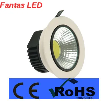 Bright cob led 240v led downlights 5w