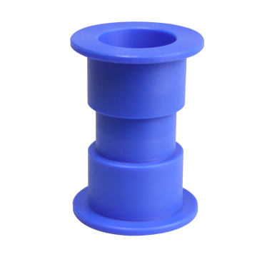Customized Plastic Nylon Blue Flange Bushing Wheel Sleeve CNC Machining Parts