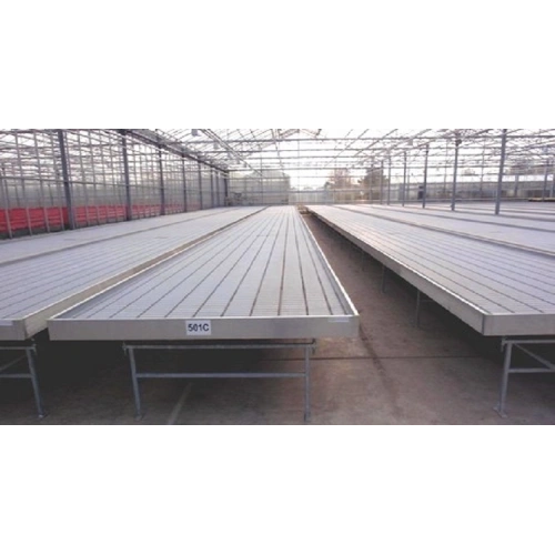 Agricultural Multi-Span Nursery Supplies Nft Hydroponics System Greenhouse  Rolling Tables/Benches/Bed - China Customizable Size, Grow Bed