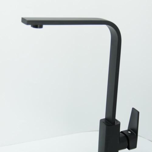 Goose Neck Pull Out Black Bathroom Basin Faucet